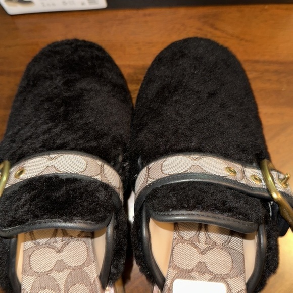 NEW‼️COACH Dylan Shearling Platform Clogs - Picture 11 of 12